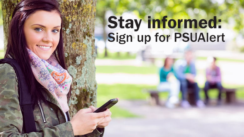 Receive campus emergency alerts by text.