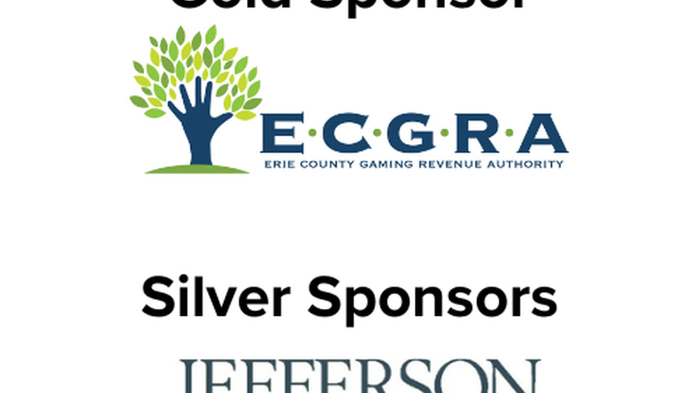 Photo of logos for conference sponsors, including ECGRA, Jefferson Educational Society, Manufacturer and Business Association