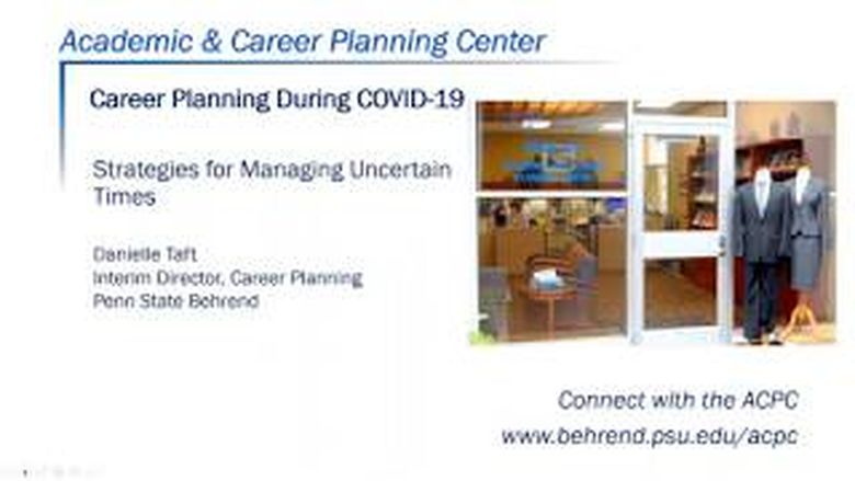 ACPC: Career Planning During COVID-19 Webinar