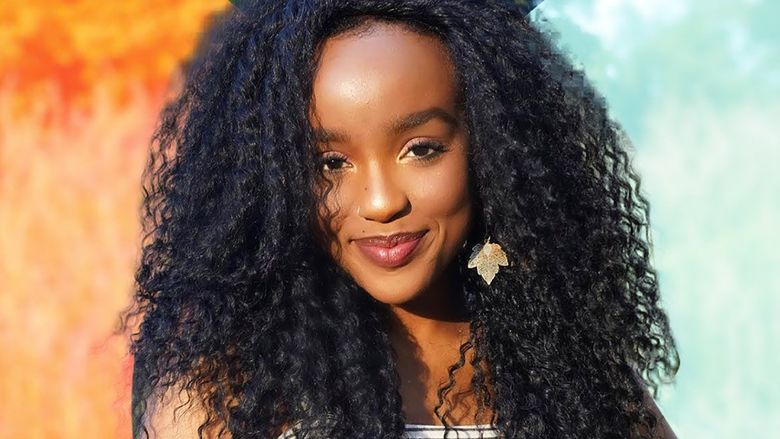 A portrait of the environmental activist Wanjiku "Wawa" Gatheru