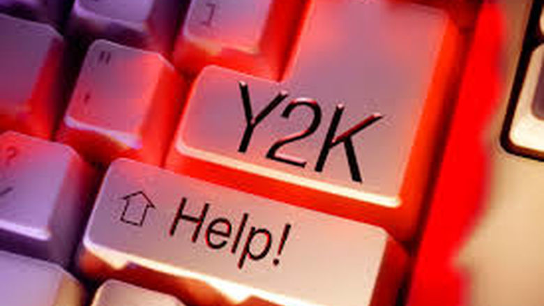 Photo of keyboard with Y2K button and Help button