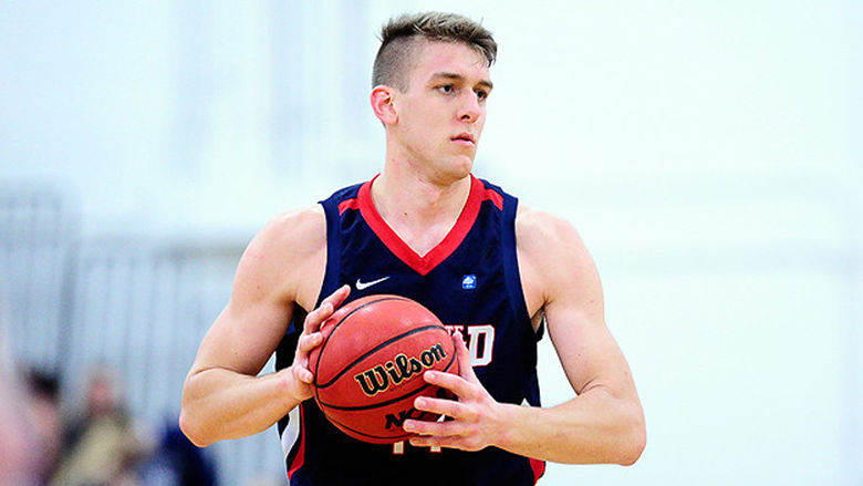 Senior Zane Hackett embraces leadership role with men's basketball team.