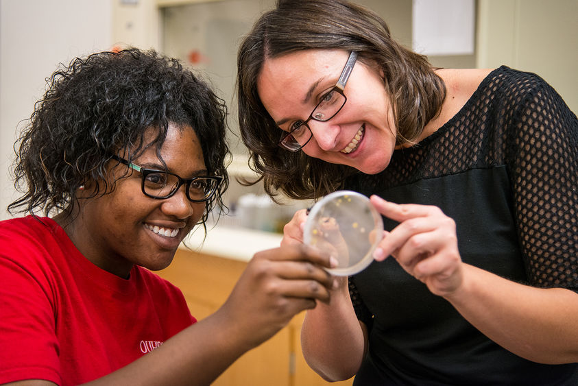 Dr. Beth Potter and student Dr. Beth Potter and student