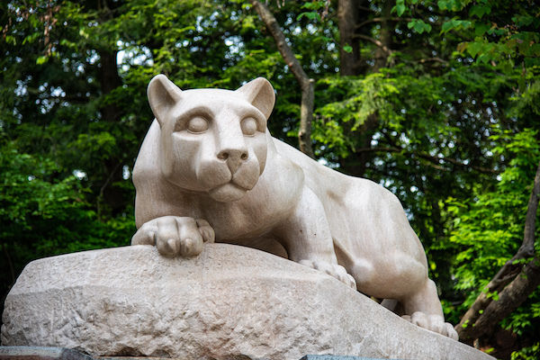 A photo of the Nittany Lion Shrine