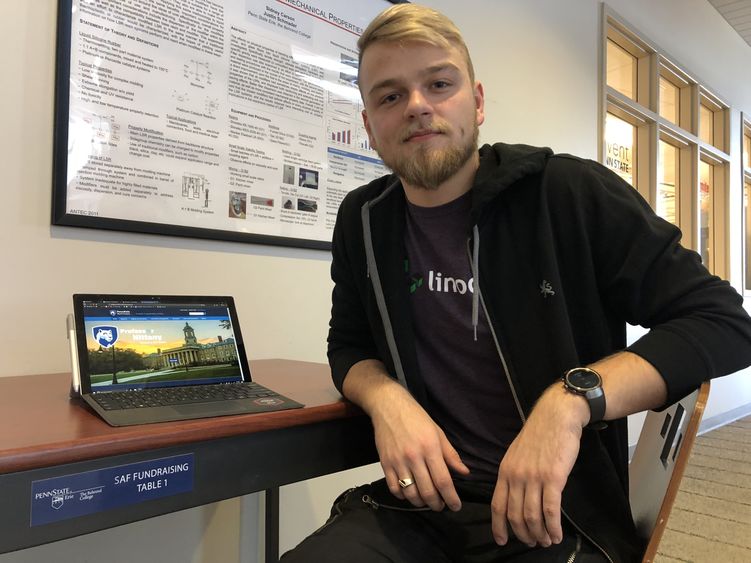 Daniel Kovalevich, a sophomore computer science major at Penn State Behrend, pictured.