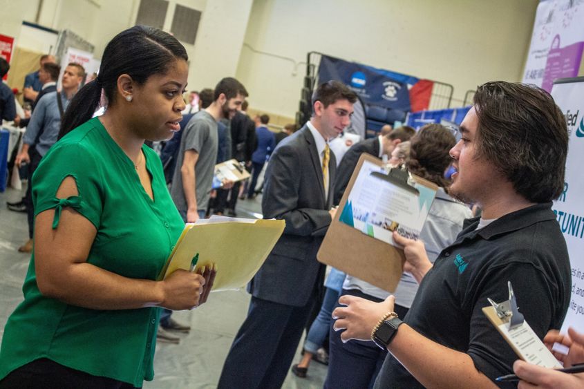 A total of 21 new companies were in attendance at Penn State Behrend's Fall Career and Internship Fair.