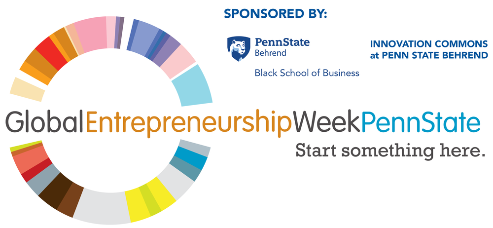 A graphic for Global Entrepreneurship Week at Penn State Behrend