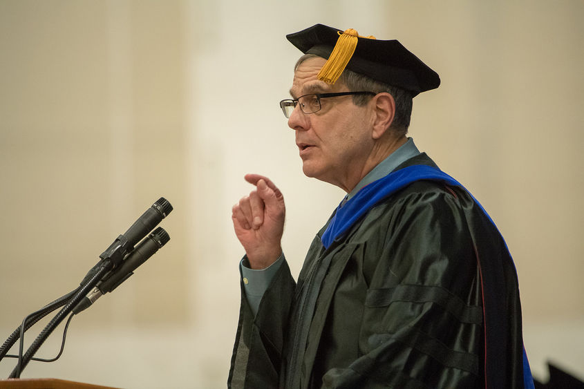 Dr. Michael Campbell at podium