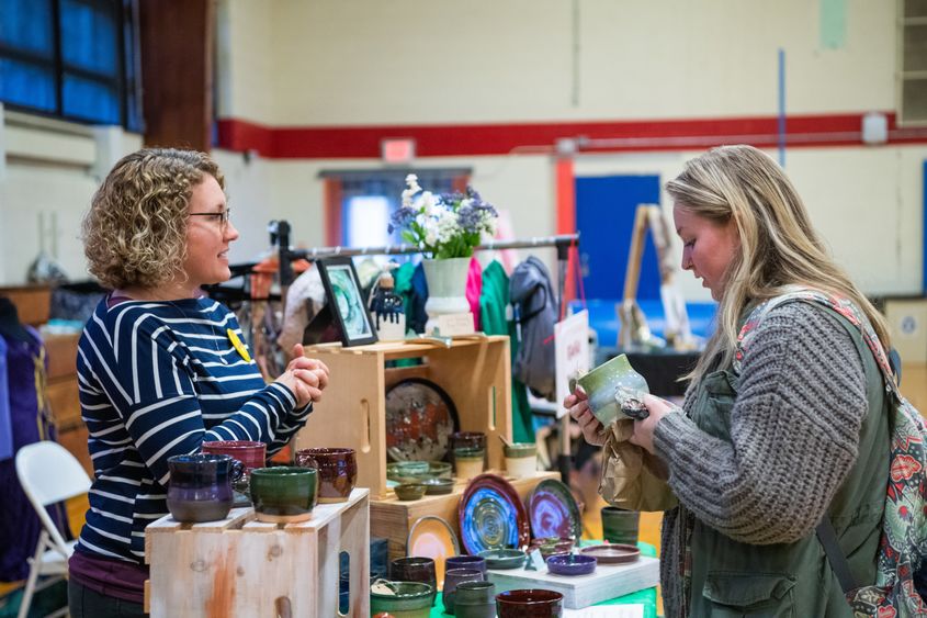 Olivia Coghe recently planned Artsapalooza, a one-day arts festival and craft show held at the college. The event, which was held April 26, featured more than 15 artist and artisan vendors, live musical performances and craft activities.