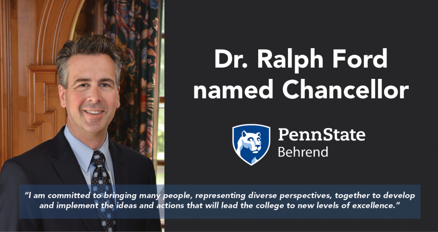 Ralph Ford named Chancellor of Penn State Behrend