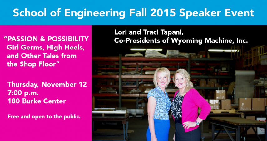 School of Engineering's Fall Speaker Event is Thursday