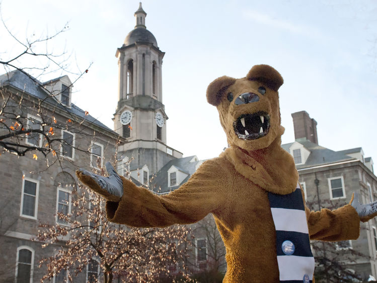 Nittany Lion outside Old Main Nittany Lion at Old Main
