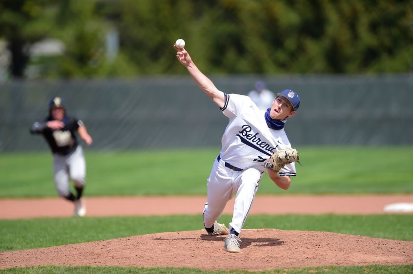 Behrend wins 6th AMCC title A Penn State Behrend pitcher throws the ball.