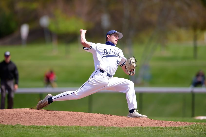 Jacob Lindow Penn State Behrend pitcher Jacob Lindow throws a pitch.