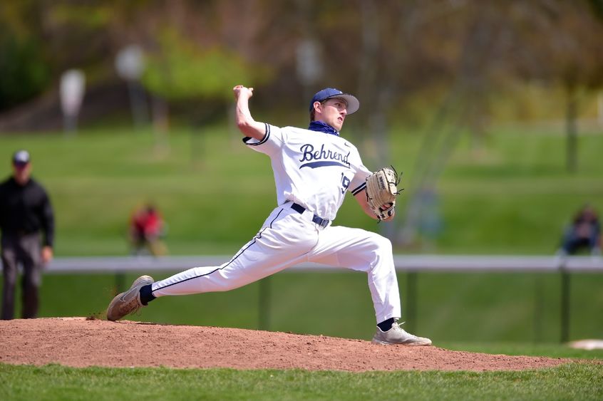 Penn State Behrend pitcher Jacob Lindow throws a pitch.