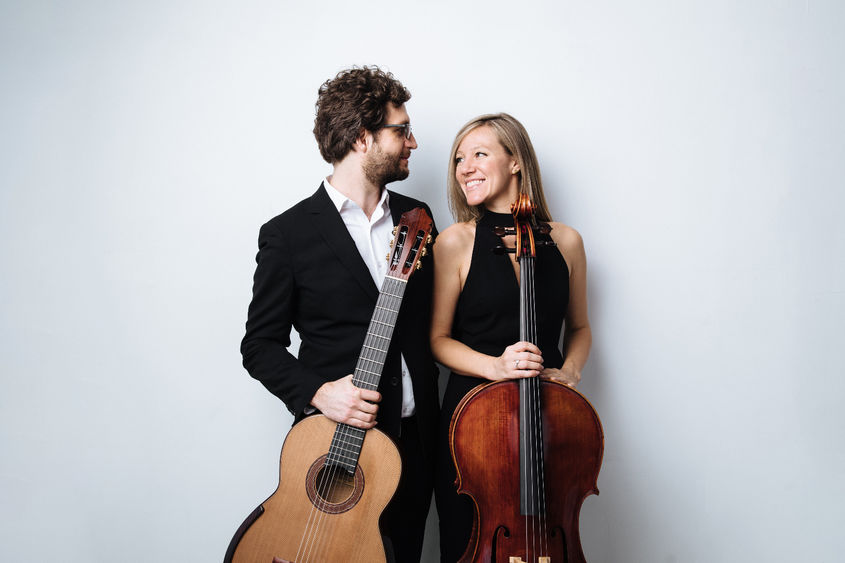 A promotional photo of the musical duo Boyd Meets Girl