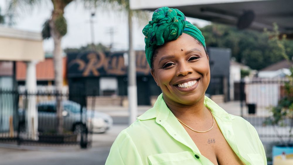 A portrait of social activist and author Patrisse Cullors