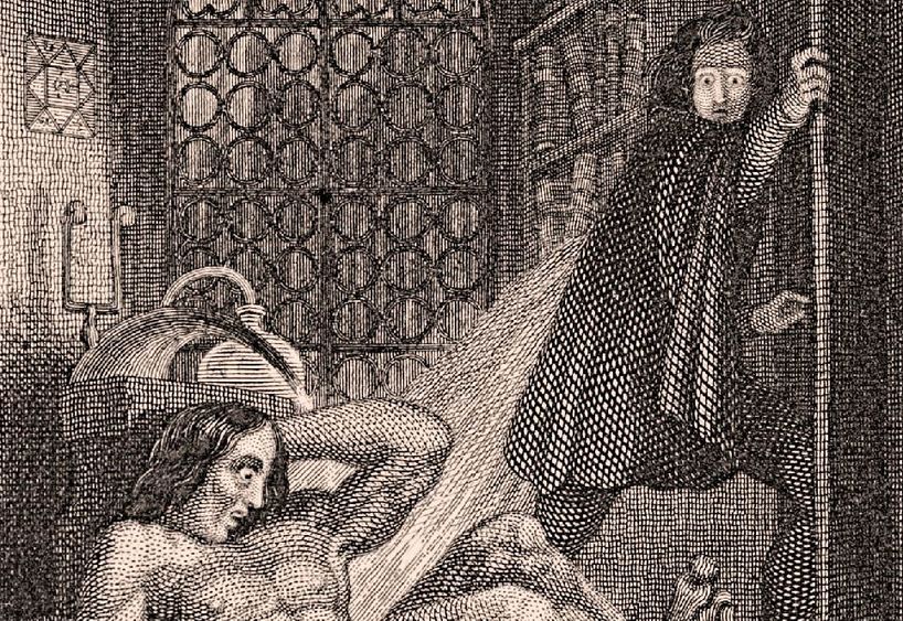 Mary Shelley's "Frankenstein" A line etching from Mary Shelley's "Frankenstein"
