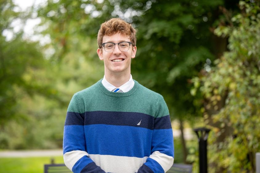 A portrait of Zane Lewis, president of Penn State Behrend's Student Government Association