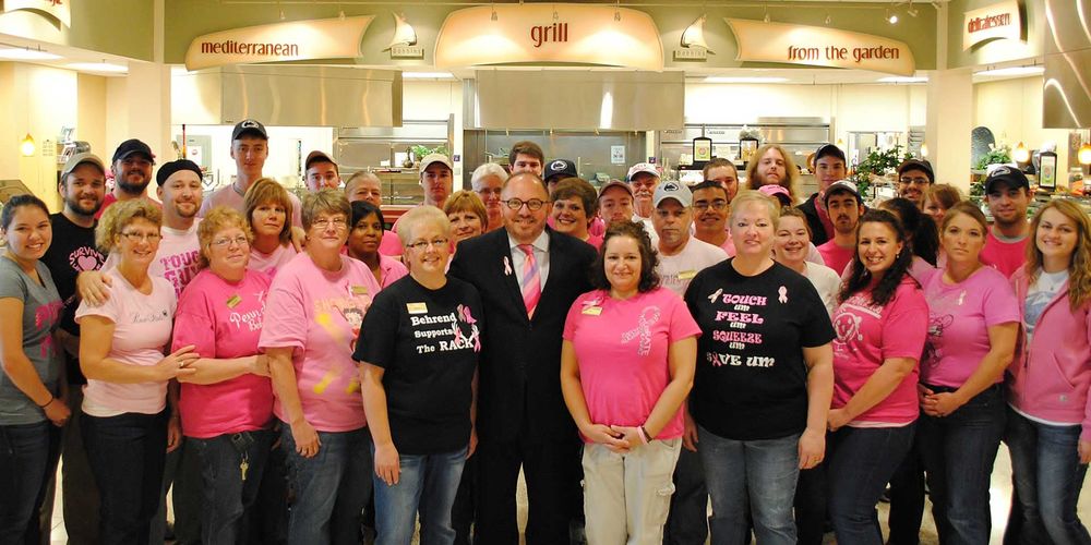 Cancer foundation thanks Penn State Behrend staff. 