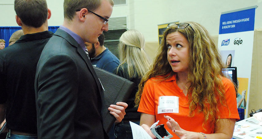 Career and Internship Fair draws record numbers.