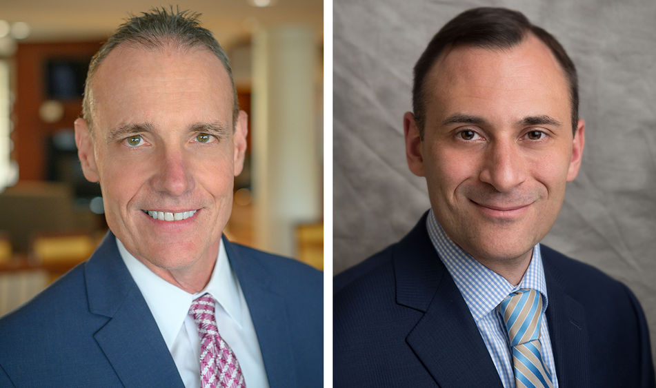 Portraits of  Bill Kelly and John Battilana, who will speak at Penn State Behrend's 2020 Finance Day program