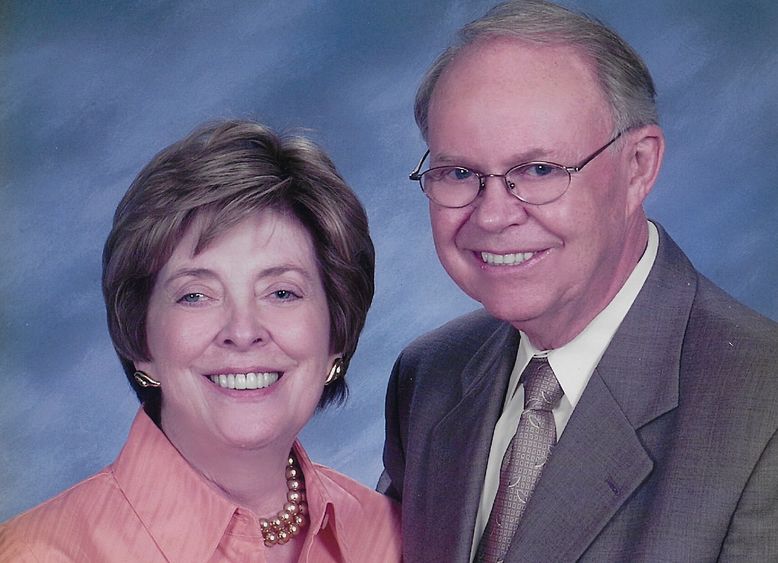 A portrait of Linda and Clifton Merchant, who met at Penn State Behrend.