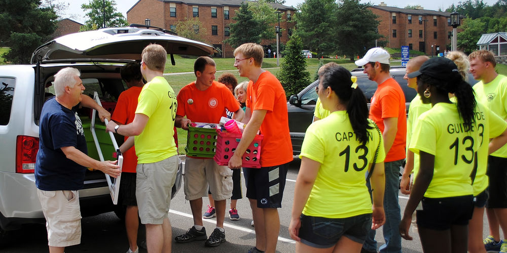 Move-in day brings poignant moments