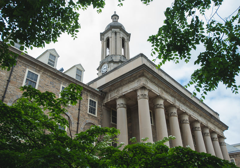 Old main in the springtime