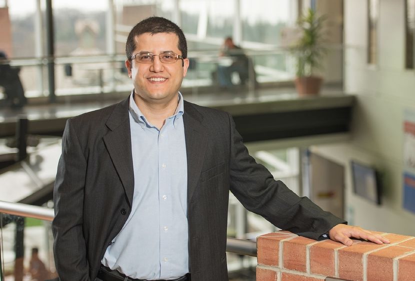 A portrait of Omar Ashour, an associate professor of industrial engineering at Penn State Behrend.