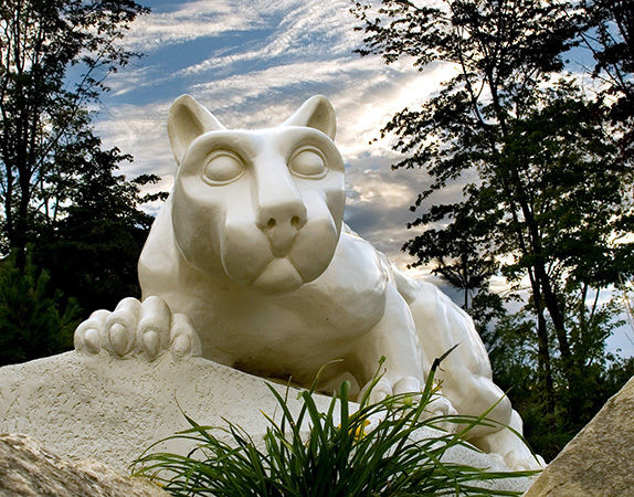 The Nittany Lion shrine at Penn State Behrend