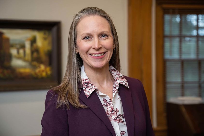 A portrait of Alicyn Rhoades, vice chancellor of Penn State Behrend.