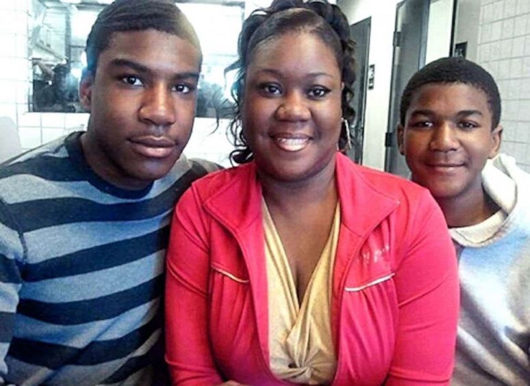 A snapshot of Sybrina Fulton and her sons.