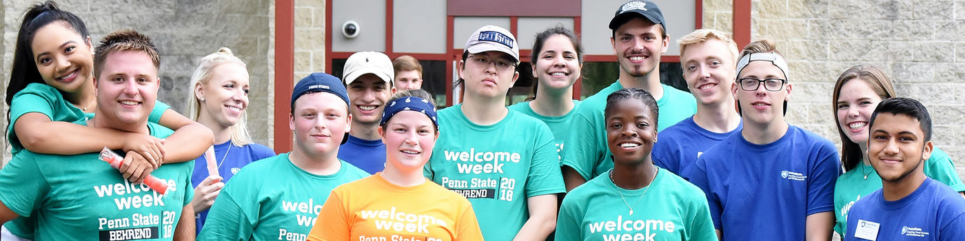Student Welcome Week leaders are pictured