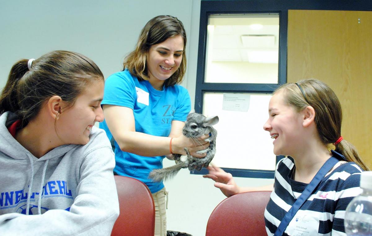 More than 230 middle-school-aged girls attended Math Options Career Day at Penn State Behrend on May 13.