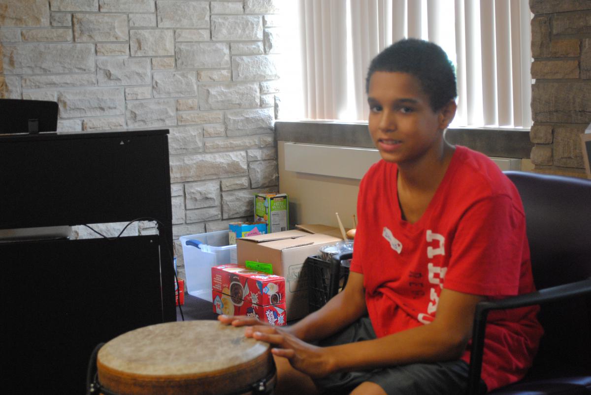 Darius Goodwin was one of the attendees at the Young People's Chorus of Erie's annual Summer Choir Camp.