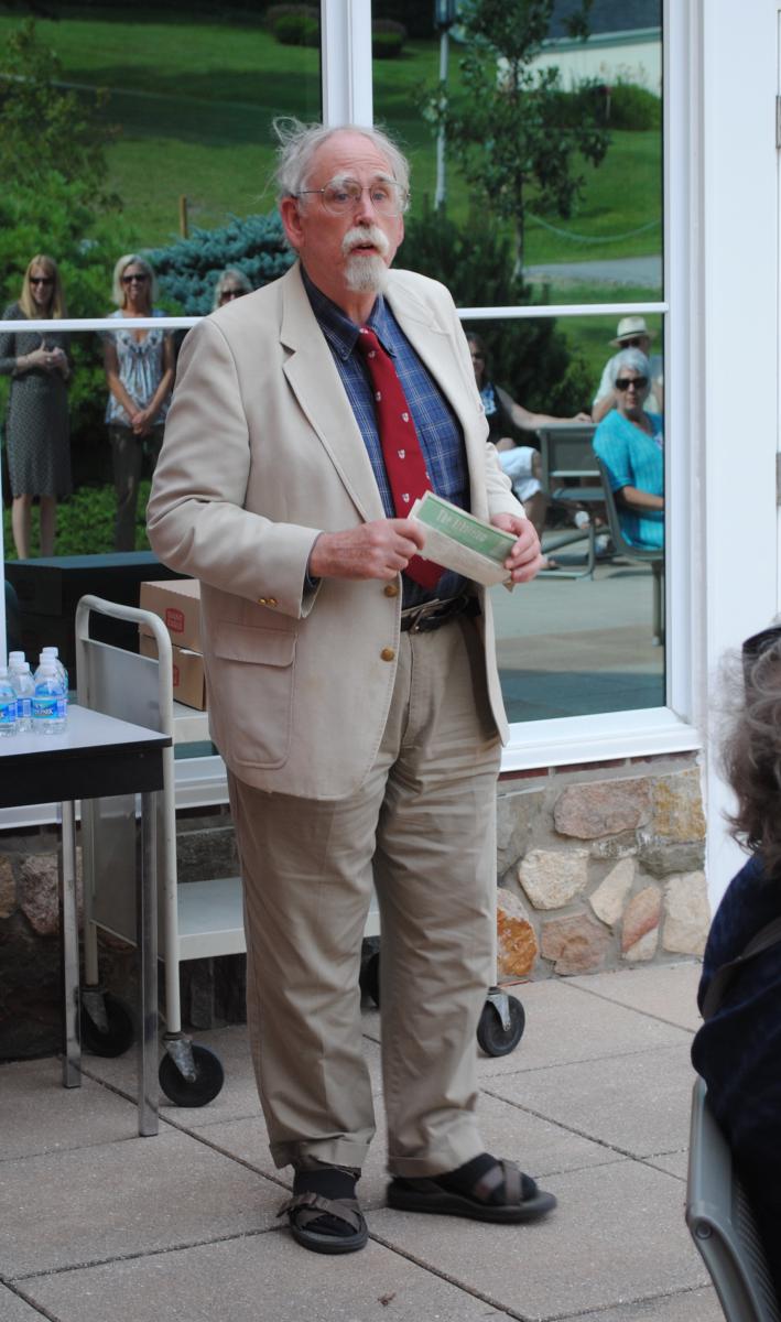 Zachary Irwin was one of the speakers at the Tenth Anniversary Arboretum Celebration.