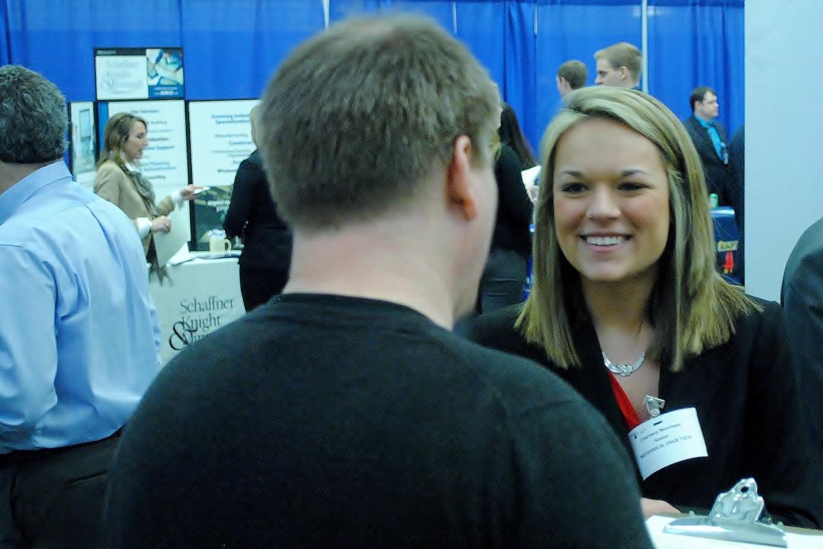 More than 650 students attended the Spring Career and Internship Fair at Penn State Behrend.