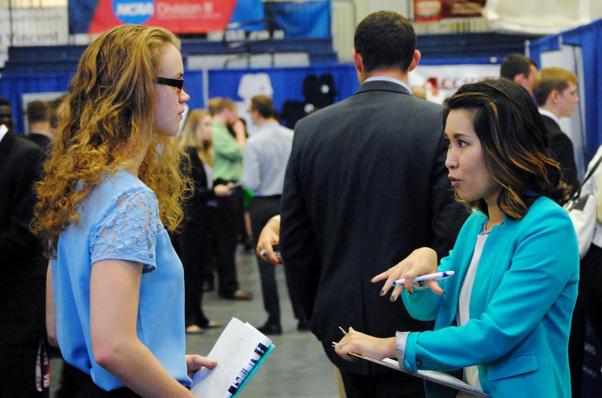 A total of 1,182 students attended the fall Career and Internship Fair Sept. 28 at the college.
