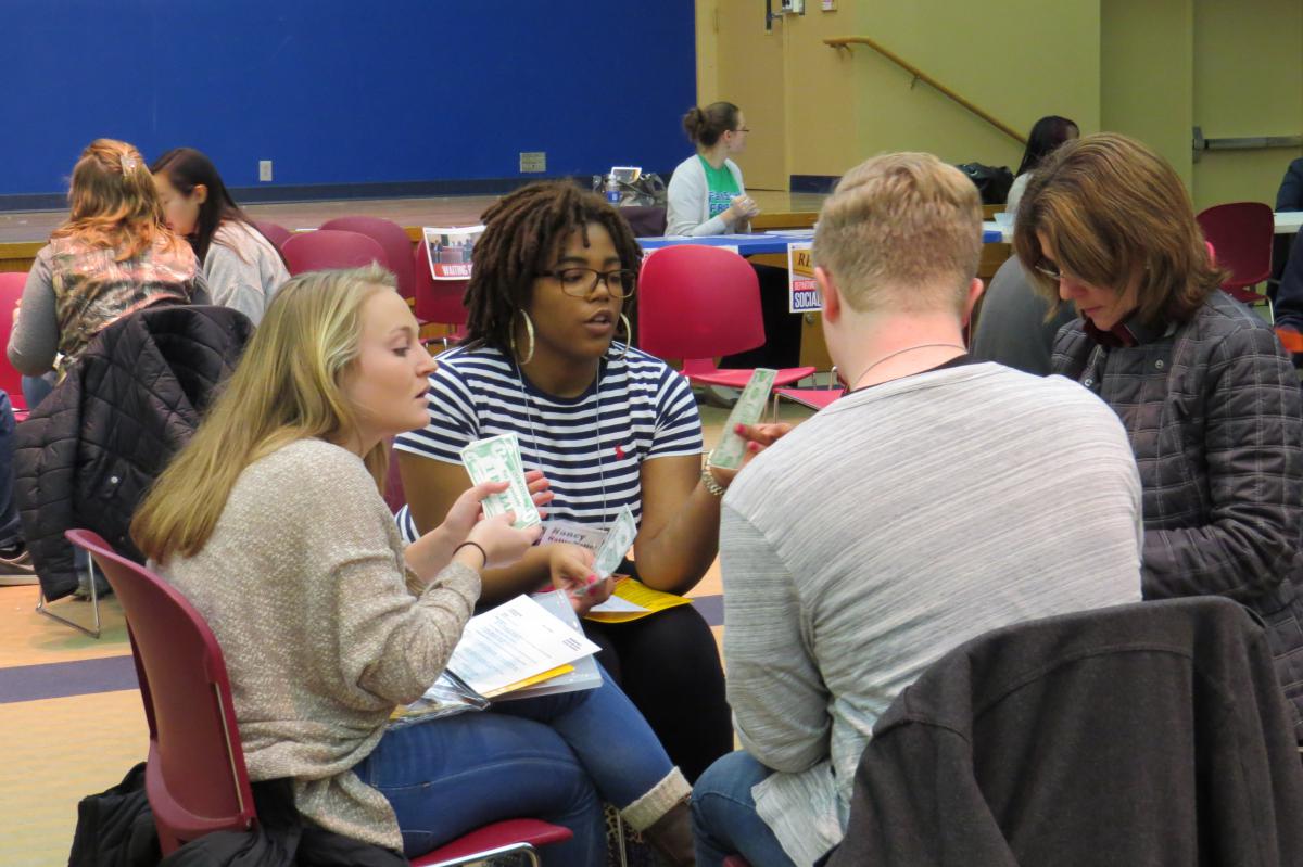 Behrend students experienced a trial run with poverty during the annual Poverty Simulation on Jan. 21, 2015.