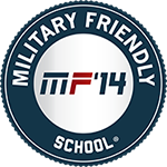 The 'Military Friendly School' logo.