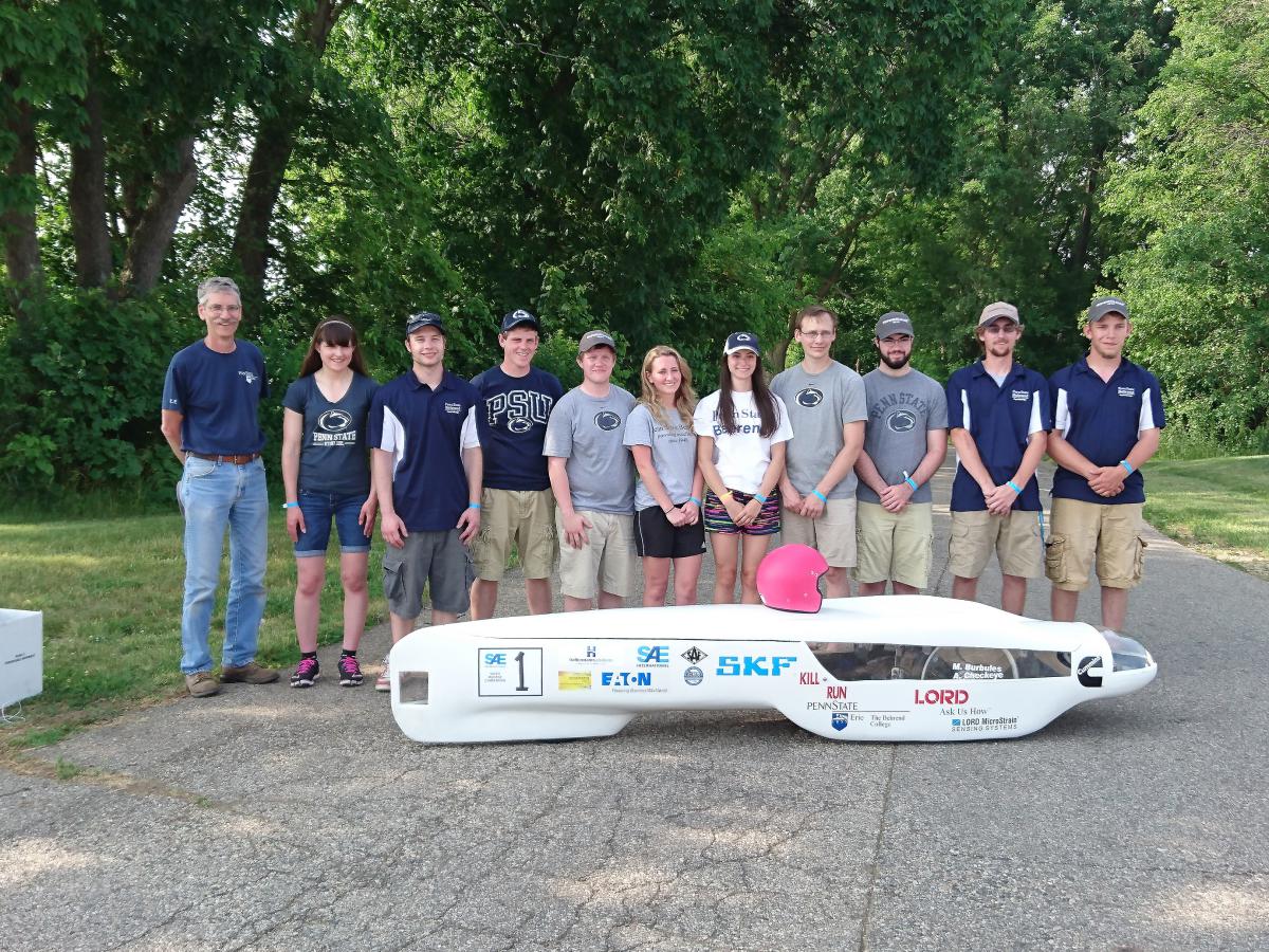 Penn State Behrend's supermileage team