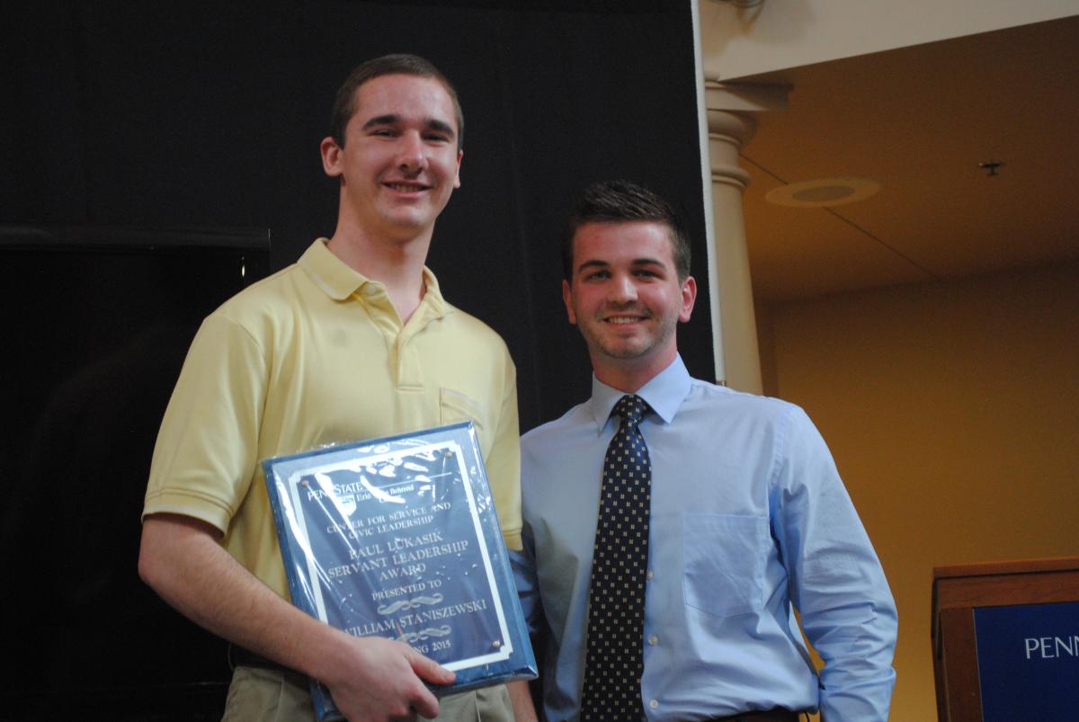 William Staniszewski was the recipient of this year's Paul Lukasik Servant Leadership Award.