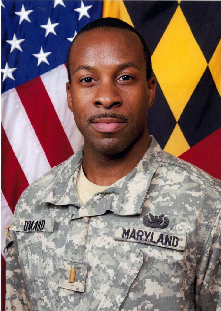 In December, Jeremy O'Mard, a 2013 Penn State Behrend graduate, was chosen to receive the Maryland State Guard Association’s Soldier of the Year award for his “exceptional leadership, motivation, military bearing, dependability, and loyalty to the mission of the MDDF, the Maryland Military Department and citizens of the State of Maryland.”