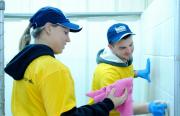 Penn State Behrend students assist with renovations at the ANNA Shelter in Erie.