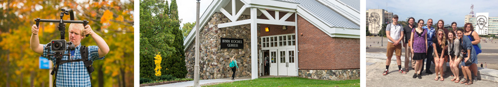 School of Humanities and Social Sciences Students learn in a variety of unique ways-- from digital video, to classes inside Kochel Center, to Study Abroad trips to Cuba and beyond.
